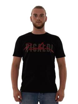 Picaldi® T-Shirt Collection | Kurzarm T-Shirt mit Print | Freizeit Oberteil (M, Black) von Picaldi