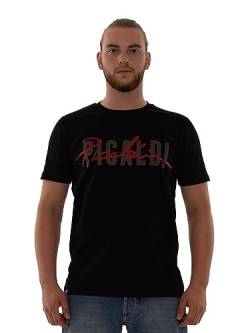 Picaldi® T-Shirt Collection | Kurzarm T-Shirt mit Print | Freizeit Oberteil (S, Black) von Picaldi