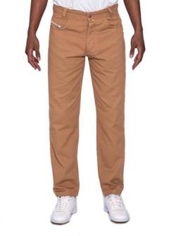 Picaldi® Zicco 472 Gabardine | Loose & Relaxed Fit | Karottenschnitt Sommerhose | Sommerstoff (W32/L34, Camel) von Picaldi