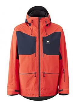 Picture M Naikoon Jacket Ii Orange - Wasserdichte technische Herren Stretch Skijacke, Größe XS - Farbe Orange - Dark Blu von Picture