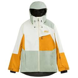 Picture W Seen Jacket Colorblock - Warme funktionale Damen Skijacke, Größe L - Farbe Light Milk von Picture