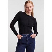 pieces Rundhalspullover PCCRISTA LS O-NECK KNIT NOOS BC von Pieces