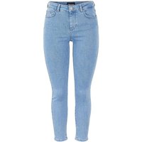 pieces Skinny-fit-Jeans - cropped fit Hose - PCDELLY SKN MW CR MB48 NOOS BC von Pieces