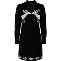 pieces Strickkleid mit Strass und Wheinachtsmuster - CHRISTMAS GLITTER KNIT DRESS KAC von Pieces