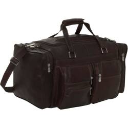 Piel Leather Reise Reisetasche 50,80 cm mit Fächern in Schokobraun, Einheitsgröße von Piel Leather