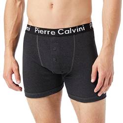 Pierre Calvini (6/12-Pack) Herren Boxershorts mit elastischem Bund | Herren Button-Fly Boxershorts im Stretch-Fit-Design | Herren-Boxershorts Multipack von Pierre Calvini