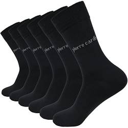Pierre Cardin Business Socken Herren (10er Pack) - Hochwertige Anzugsocken Baumwolle - Schwarz von Pierre Cardin
