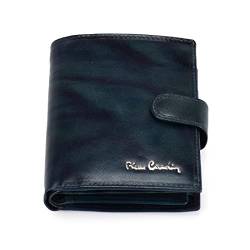 Pierre Cardin FOSSIL TILAK12 331A RFID Herren Geldbörse Echtleder mit Geldscheinfach Kartenfächer Münzfach RFID-Schutz 10,5 x 12,7 x 2,8 cm Blauer Druckknopfverschluss von Pierre Cardin