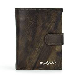 Pierre Cardin FOSSIL TILAK12 331A RFID Herren Geldbörse Echtleder mit Geldscheinfach Kartenfächer Münzfach RFID-Schutz 10,5 x 12,7 x 2,8 cm Grau Druckknopfverschluss von Pierre Cardin