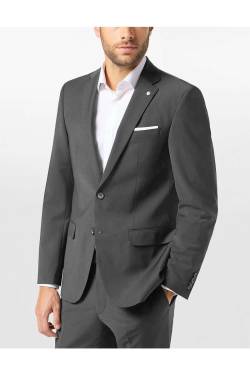 Pierre Cardin Grant Regular Fit Sakko anthrazit, Meliert von Pierre Cardin