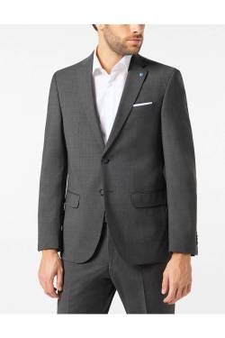 Pierre Cardin Grant Regular Fit Sakko steingrau, Meliert von Pierre Cardin