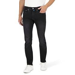 Pierre Cardin Herren 5-Pocket Jeans Antibes | Männer Hose | Slim Fit | Used Washed | Black Black Used 9802 | 34W - 30L von Pierre Cardin