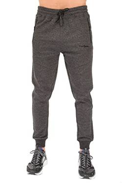 Pierre Cardin Herren-Jogginghose, black marl, L Schlank von Pierre Cardin