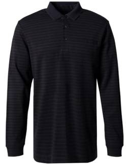 Pierre Cardin Herren Polo-Shirt Langarm Polo Longsleeve | Männer Polo-Hemd | 3 Knopf | Modern Fit | Schwarz 9000 | XL von Pierre Cardin