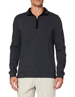 Pierre Cardin Herren Sweat-Shirt Minimal Check Sweatshirt, Black, S von Pierre Cardin