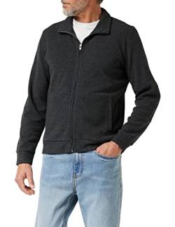 Pierre Cardin Herren Sweatjacke Brushed Rib Sweatshirt, anthrazit, 3XL von Pierre Cardin