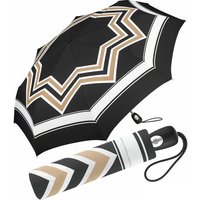 Pierre Cardin Langregenschirm schöner Damen-Regenschirm mit Auf-Zu-Automatik, mit stilvollem, geometrischen Muster von Pierre Cardin