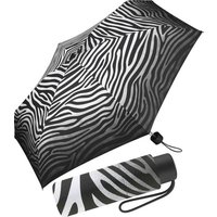 Pierre Cardin Langregenschirm winziger Damen-Taschenschirm mit Handöffner, mit tierisch schönem Zebra-Muster von Pierre Cardin