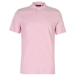 Pierre Cardin Mens Neue Saison Klassische Passform Premium Polo T-Shirt aus Baumwolle (Klein, Light Pink) von Pierre Cardin