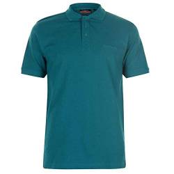 Pierre Cardin Mens Neue Saison Klassische Passform Premium Polo T-Shirt aus Baumwolle (Small, Teal (Detailkragen)) von Pierre Cardin