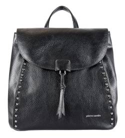 Pierre Cardin Rucksack, Damen, Umhängetasche, Kunstleder, Leder, Casual, Leder, elegant, multifunktional, Diebstahlschutz, Rucksack, Rucksack, Geschäftsreise, Handtasche, Schwarz von Pierre Cardin