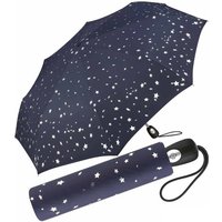Pierre Cardin Taschenregenschirm schöner Damen-Regenschirm mit Auf-Zu-Automatik, traumhafte Sterne in verspieltem Design von Pierre Cardin