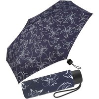 Pierre Cardin Taschenregenschirm winziger Damen-Taschenschirm mit Handöffner, mit wunderschönen Blumenskizzen von Pierre Cardin