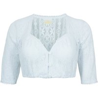 Pierre Marcel Die Bluse Dirndlbluse Damen Halbarm Spitzen Bluse "Josy" mit Herzausschnitt 7432 - Weiß - Traditionell von Pierre Marcel Die Bluse