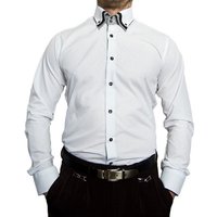 Pierre Martin Businesshemd Designer Herren Hemd dreifach Kragen Slim Fit 3-fach Kragen, Bügelleicht, Pflegeleicht, Alle Jahreszeiten von Pierre Martin