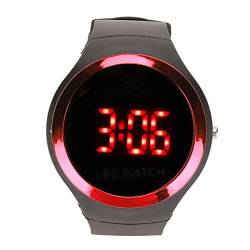 Pilipane Modische Sportuhr,Kinder-Digitaluhr, Studenten-Digitaluhr Mit Roter LED-Anzeige Für Kinder, (红色) von Pilipane