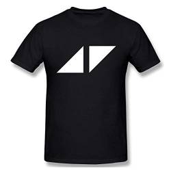 Pimkly Herren Kurzarm Shirt Sportbekleidung, Avicii Print Short Sleeve T Shirt for Men and Women von Pimkly