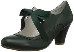 Pin up Couture WIGGLE-32 Dark Green Faux Leather UK 6 (EU 39) von Pin Up Couture