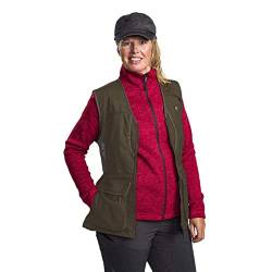 Pinewood 3184 Dog Sports 2.0 Damen Weste Wildlederbraun/Dunkeloliv (244) XL von Pinewood