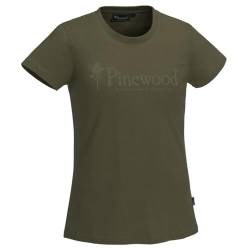 Pinewood 3445 Outdoor Life Damen T-Shirt H. Olive (713) XL von Pinewood