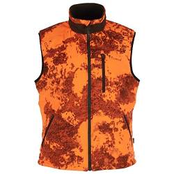 Pinewood 5664 Smaland Reversible Camou Fleece Weste Strata Blaze/ Jagdgrün (992) L von Pinewood