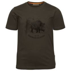 Pinewood - Kid's Wild Boar T-Shirt - T-Shirt Gr 140 schwarz von Pinewood