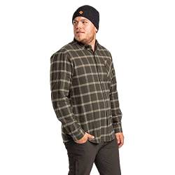 Pinewood Värnamo Flannel Hemd D.Green/Green - M von Pinewood