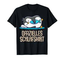 Offizielles Schlafshirt Pyjama Pinguin Penguin Fun Geschenk T-Shirt von Pinguin Fun Geschenkidee Langschläfer Morgenmuffel