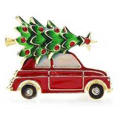 1 Stück Weihnachtsbrosche Emaille Auto Weihnachtsbaum Brosche Weihnachten Urlaub Party Feier Schmuck Zubehör von PiniceCore