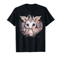 Niedlichkeitsstufe: Drache entzückendes skurriles Baby-Drachen-Design T-Shirt von Pink Collar Designs