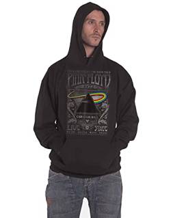 Pink Floyd Herren Carnegie Hall Poster Mens Black Hoodie Kapuzenpullover, Schwarz, X-Large von Pink Floyd