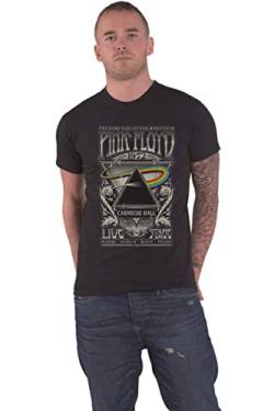 Pink Floyd Herren Carnegie Hall Poster T-Shirt, Schwarz, X-Large von Pink Floyd