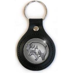 Pink Floyd Pig Logo Icon Image Metal Leather Keychain Keyring Fan Gift Official von Pink Floyd