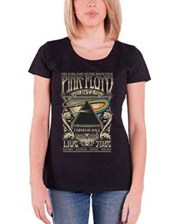 Pink Floyd T Shirt Carnegie Hall Poster Nue offiziell Damen Skinny Fit Schwarz L von Pink Floyd