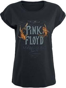 Pink Floyd Wish You were here Frauen T-Shirt schwarz M 100% Baumwolle Band-Merch, Bands von Pink Floyd