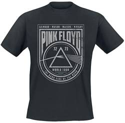 Pink Floyd World Tour Männer T-Shirt schwarz L 100% Baumwolle Band-Merch, Bands von Pink Floyd