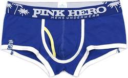 Pink Hero Trunks Fashion Design Boxer Atmungsaktive Männer Unterwäsche Underwear (Blau, L (Europe Size M)) von Pink Hero