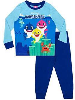 Pinkfong Jungen Baby Shark Schlafanzug Blau 110 von Pinkfong