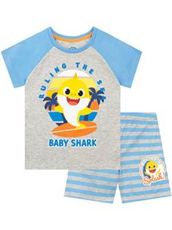 Pinkfong Jungen Schlafanzug kurz Baby Shark Mehrfarbig 110 von Pinkfong