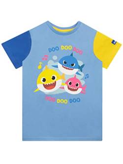 Pinkfong Jungen T-Shirt Baby Shark Blau 98 von Pinkfong